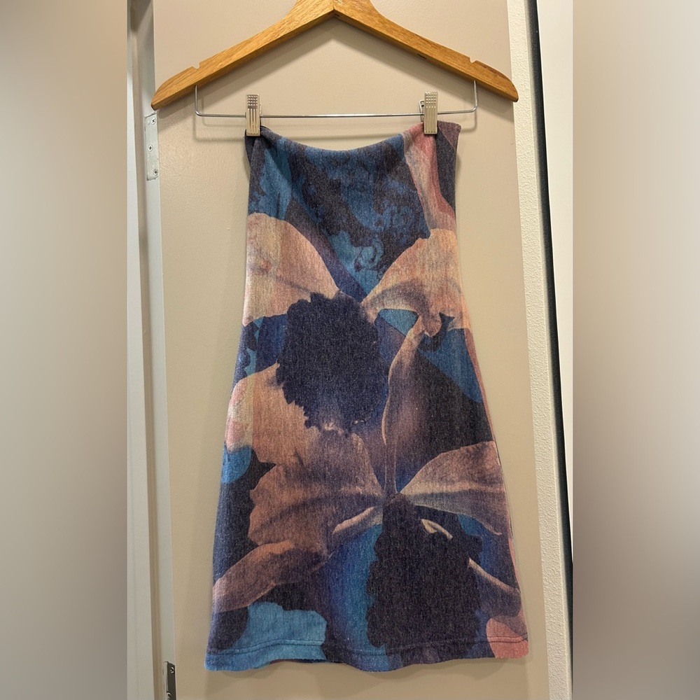 With Jean Floral Print Sleeveless Dress